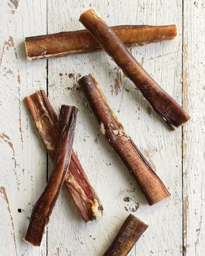 bark yeah natural bully stick dog chews thinner treat
